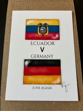 A Little Shop In NYC World Cup 2026 Ecuador v Germany Mini Print (Not Inciardi)